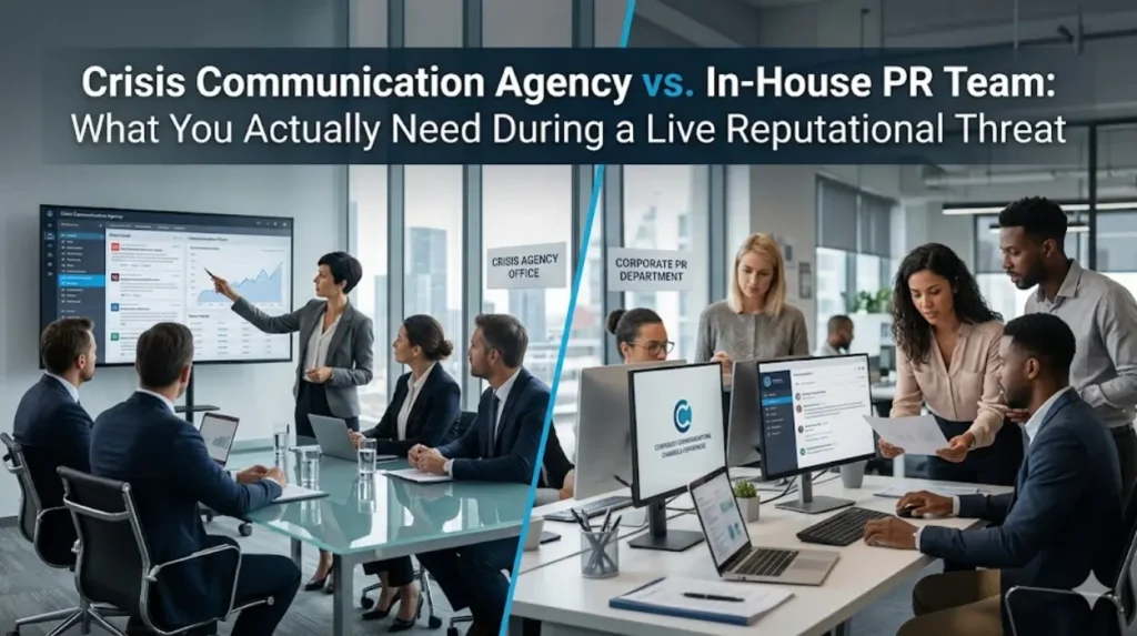 Crisis Communication Agency vs. In-House PR Team What You Actually Need During a Live Reputational Threat