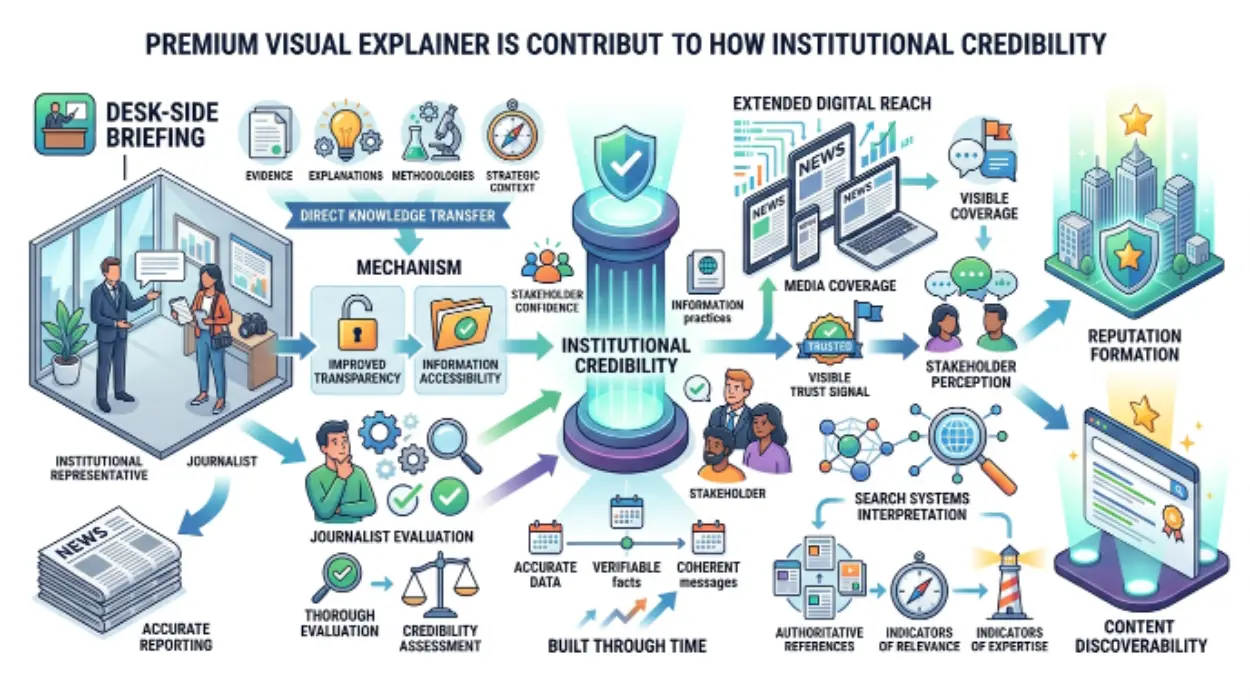 Desk-Side Briefings Play in Institutional Credibility