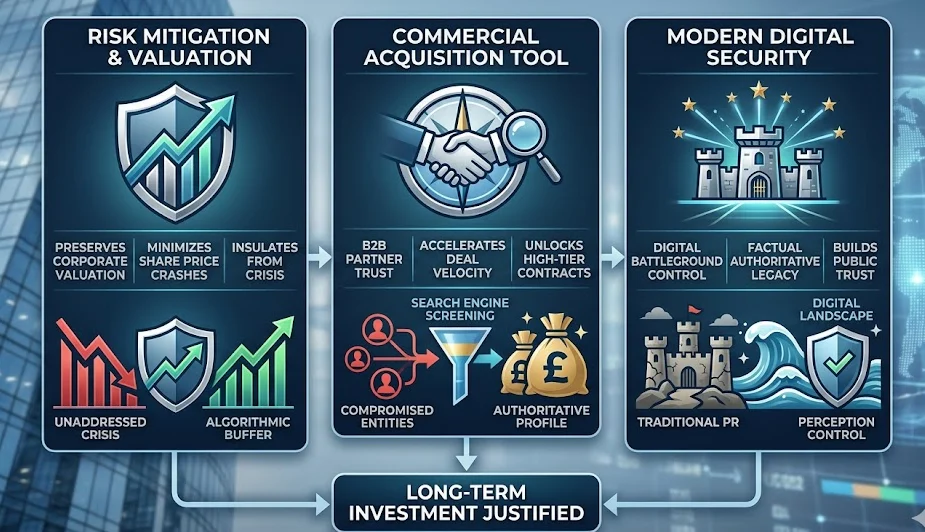 How Do Enterprise Leaders Justify the Long-Term Cost of Search Perception Control