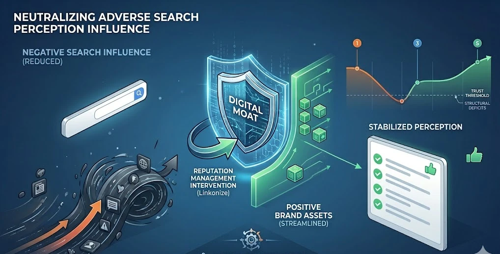 How Does a Professional Reputation Management Service Neutralise Adverse Search Perception Influence