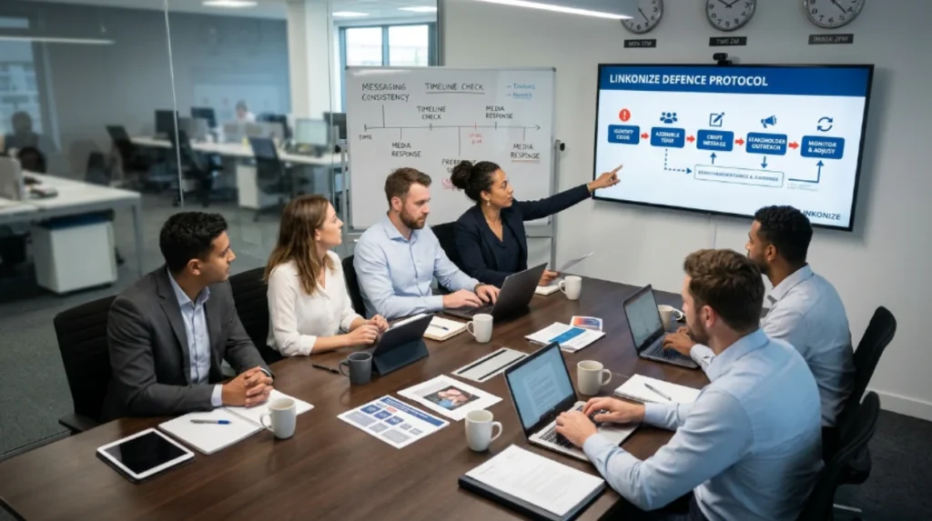How Linkonize Runs a Crisis Communications War Room: Our Defence Protocol Explained