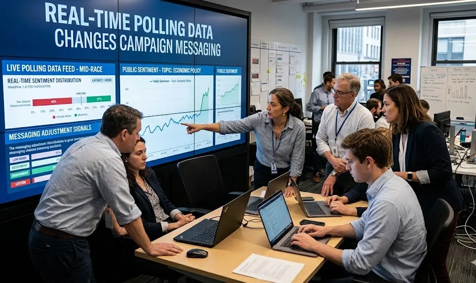 How Real-Time Polling Data Changes Campaign Messaging Mid-Race