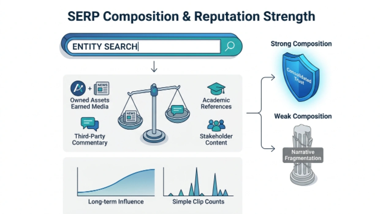 SERP Composition Reflect Reputation Strength