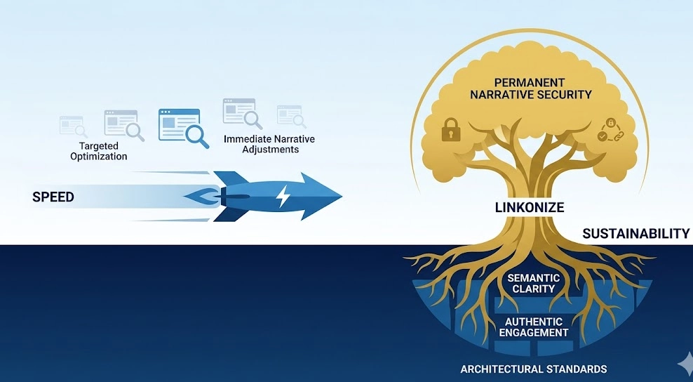 What dictates the speed and sustainability of digital advocacy and search perception influence results