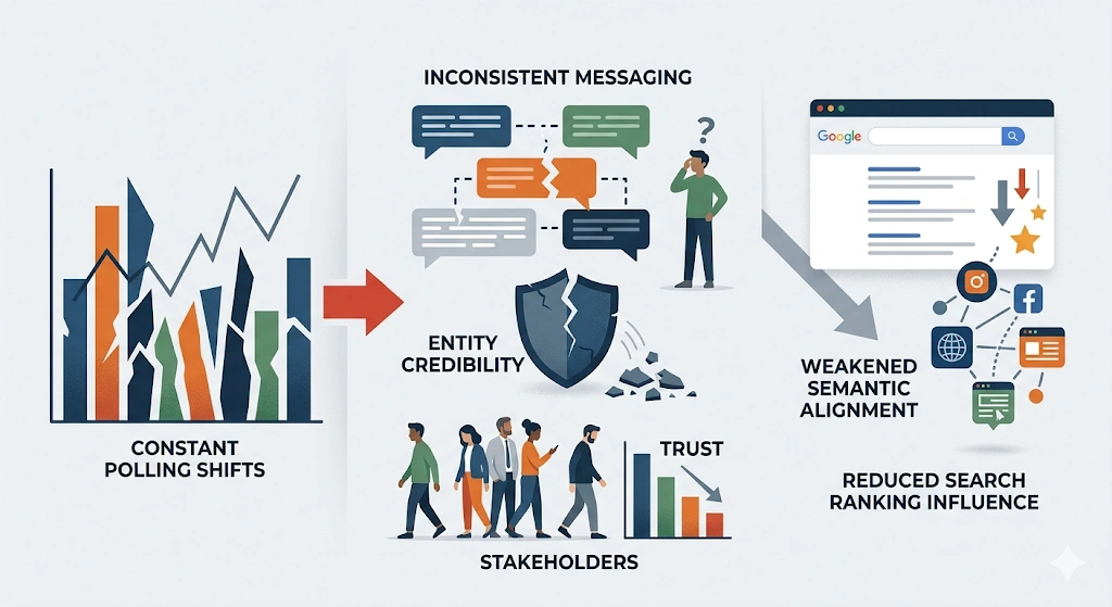 What limitations and risks emerge from over-reliance on real-time polling data
