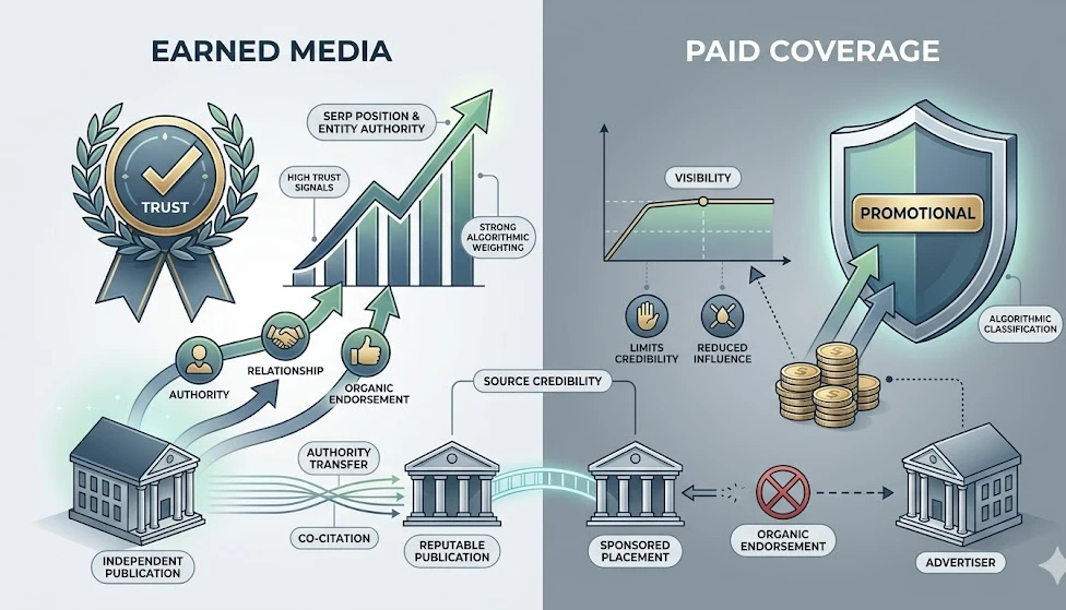 Why is earned media more valuable than paid coverage