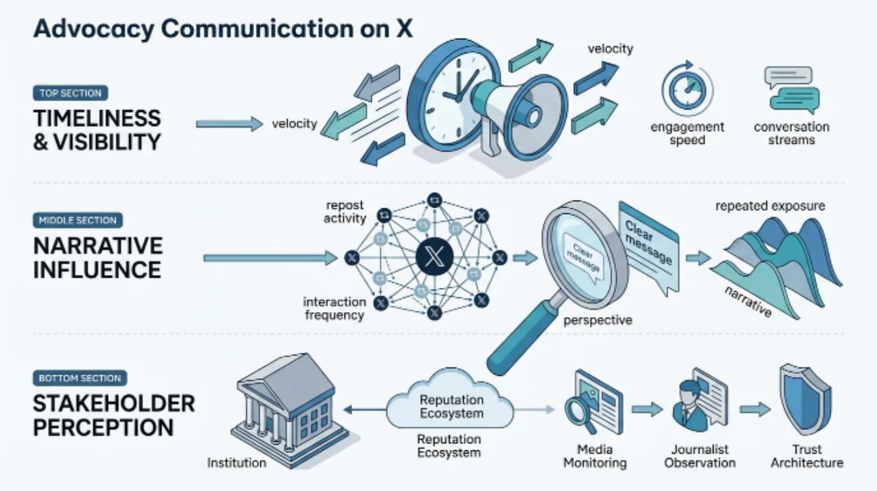 X for advocacy communication