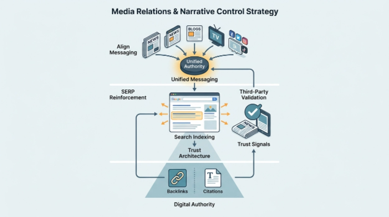 media relations strategy control narrative visibility and stakeholder trust
