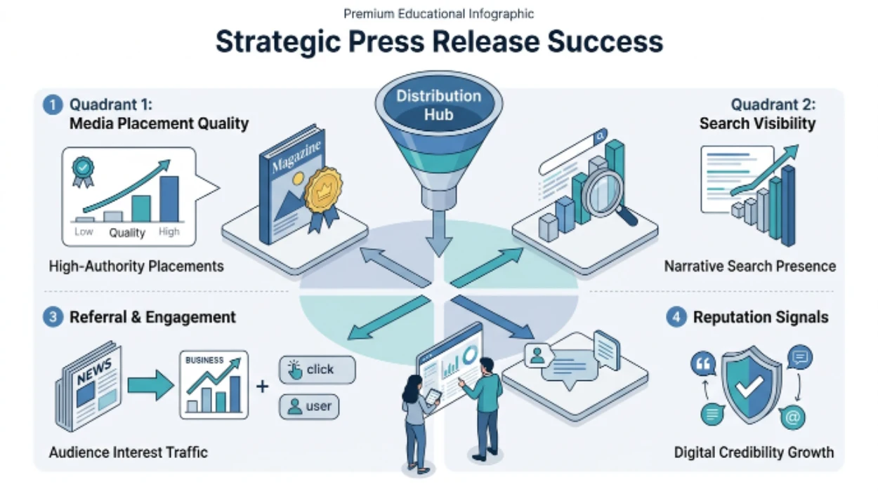 organisations measure the success of a press release distribution campaign