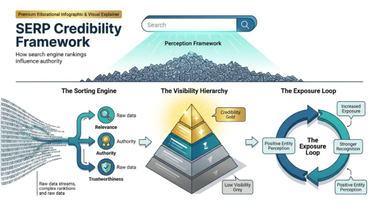 SERPs influence perceptions of authority and credibility